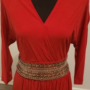 FABULOUS NAEEM KHAN RED DRESS